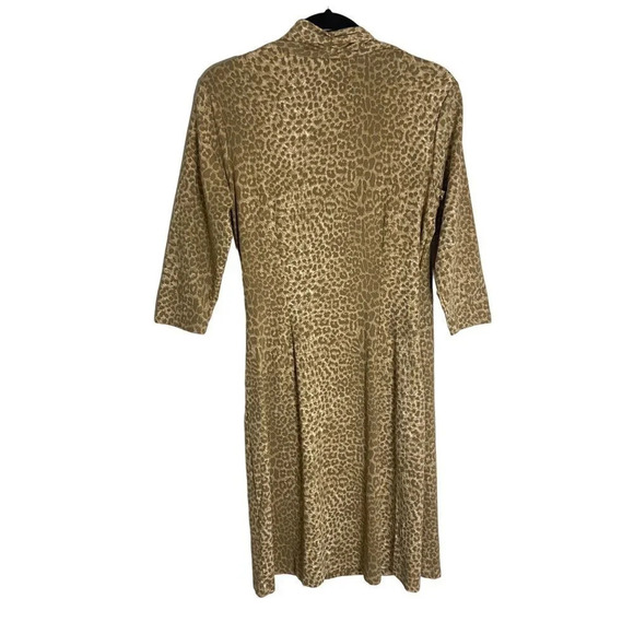 J.McLaughlin Panama Wrap Surplice Midi Dress Animal Print-sz Medium - Picture 2 of 10